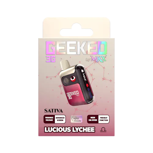 Geeked By MKX – 3g Disposable – Lucious Lychee – Sativa-1