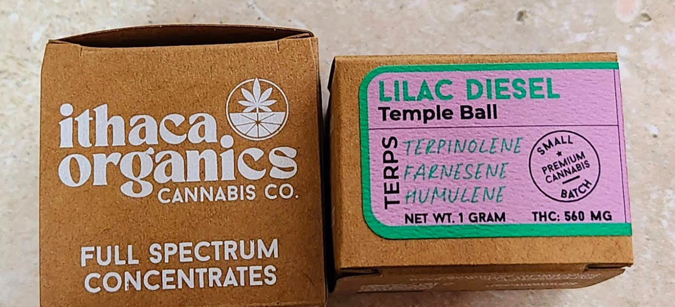 Lilac Diesel Temple Ball | Ithaca Organics