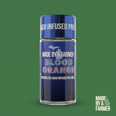 Made By A Farmer - 3-Pack .5g Bubble Hash Infused Prerolls - Blood Orange