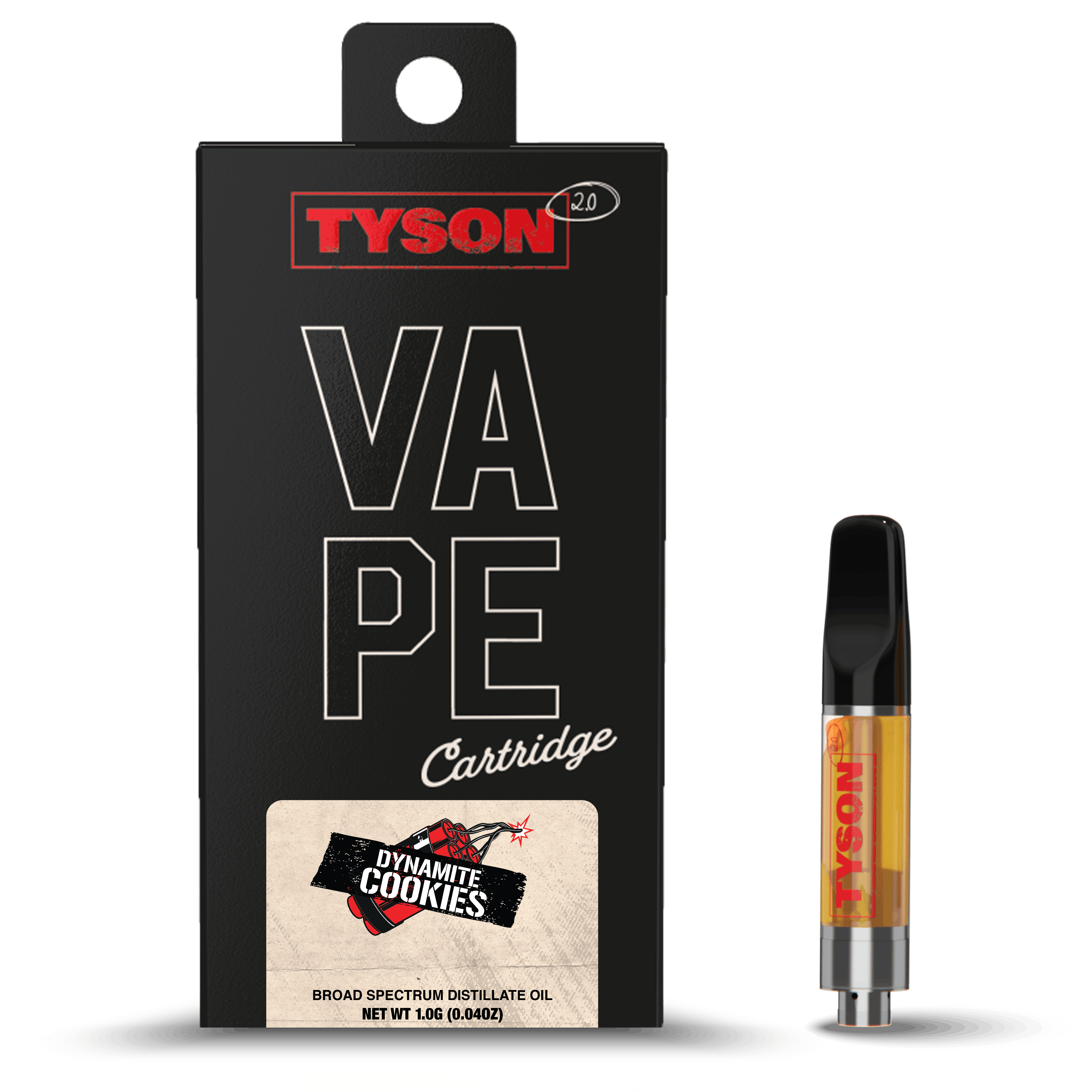 Product: Tyson 2.0 | Dynamite Cookies | Vape Cart | 1g | Sativa