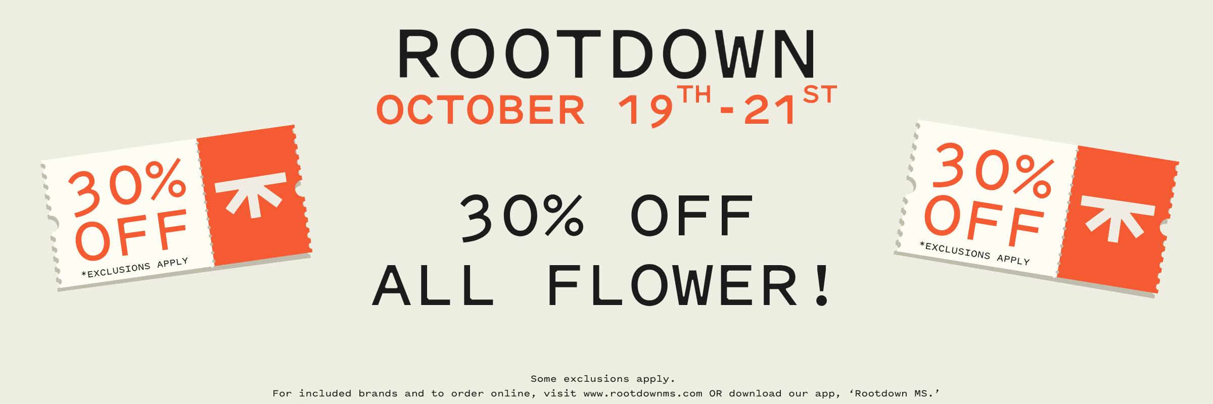 30% OFF, FLOWER, STOREWIDE, discount, sale, promo, online, online orders, orders, pickup