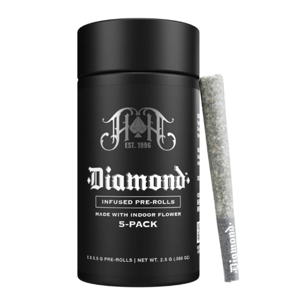 Product Heavy Hitters - Grape Gas - 2.5g - 5pk - Diamond Infused Prerolls