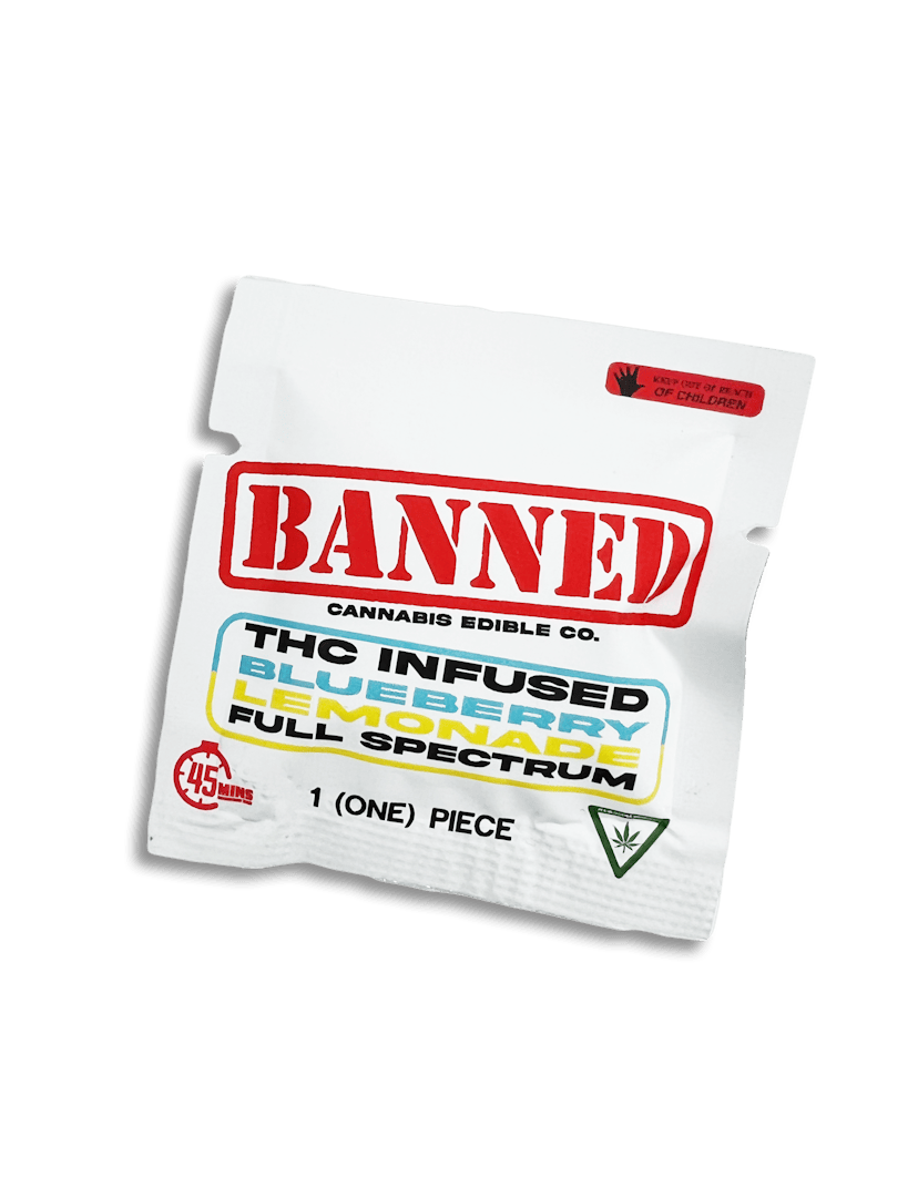 BANNED | 200mg Single Gummy | Blueberry Lemonade