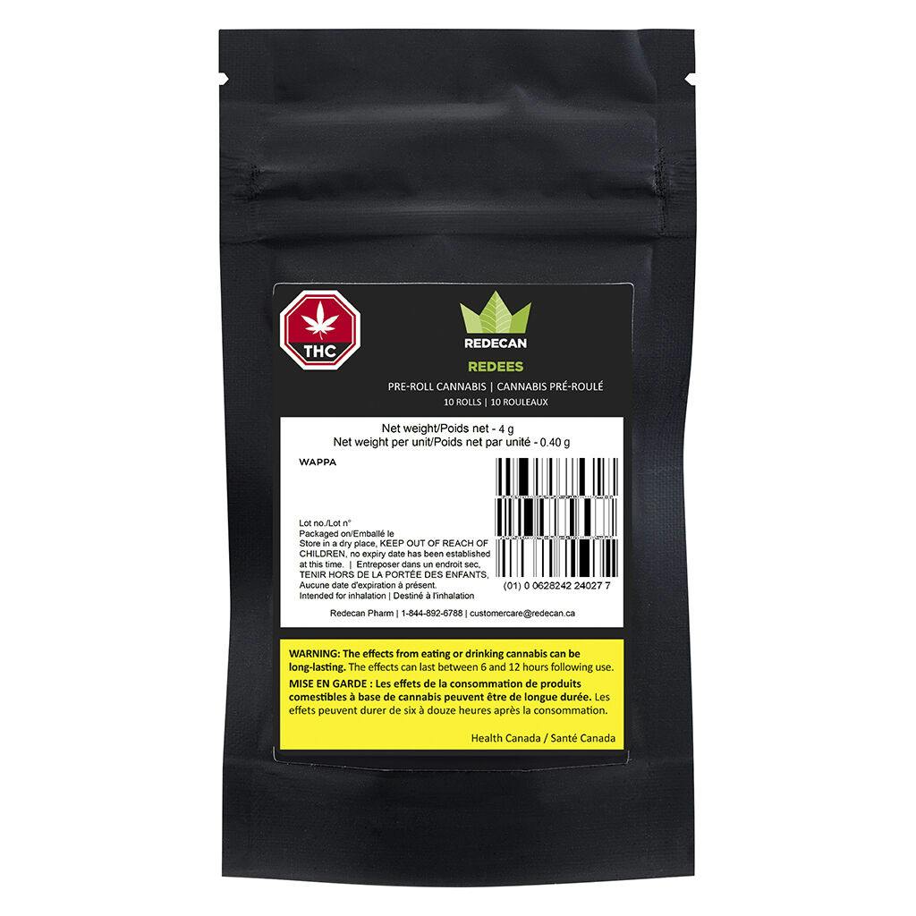 Wappa redees pre-roll 10-pack | 4g