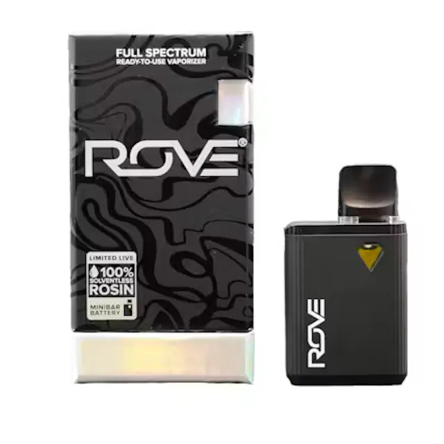 Rove Ice Hash Live Rosin Minibar Ricotta Pie .5g (indica, live rosin disposable)
