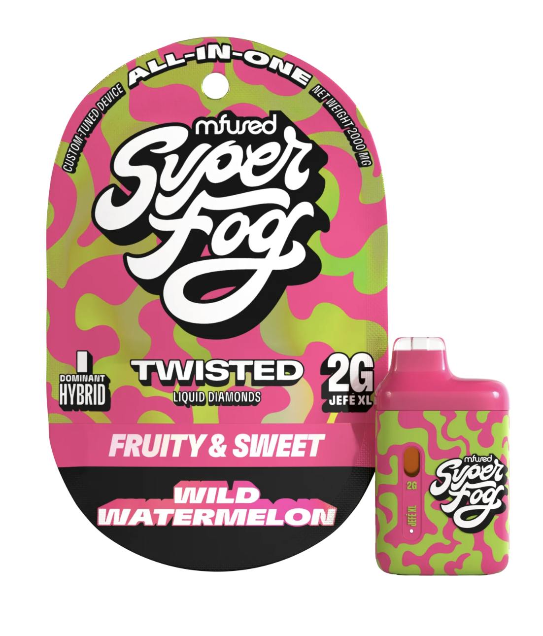 Product Disposable Super Fog Twisted Jefe Plus | Wild Watermelon (I/H) Mfused