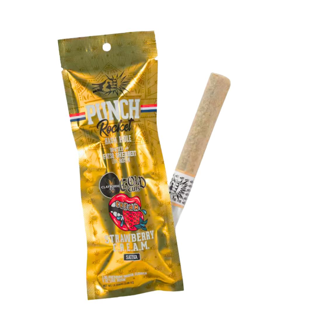 STRAWBERRY C.R.E.A.M. X FATSO SHERBERT LIVE ROSIN INFUSED PREROLL-0