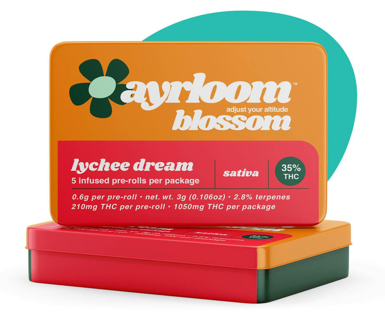 Lychee Dream | 5 Pack | Pre rolls Sativa | Ayrloom