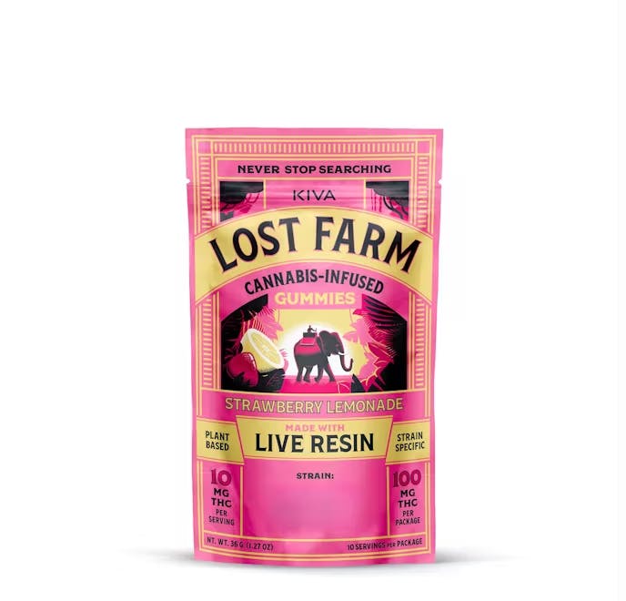 Lost Farm | Strawberry Lemonade x Napa | Live Resin | 10ct | 100mg