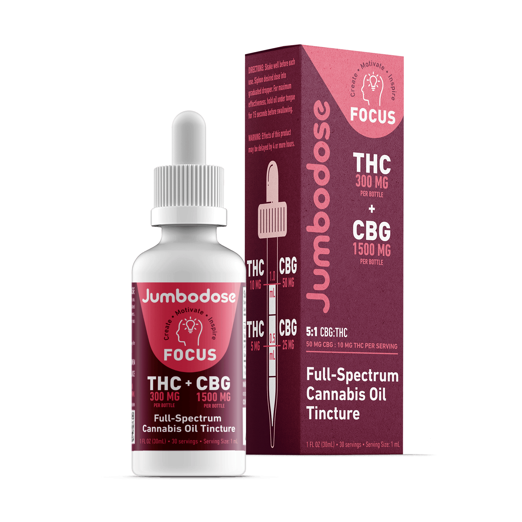 FOCUS Tincture | 5:1 CBG:THC | 30mL