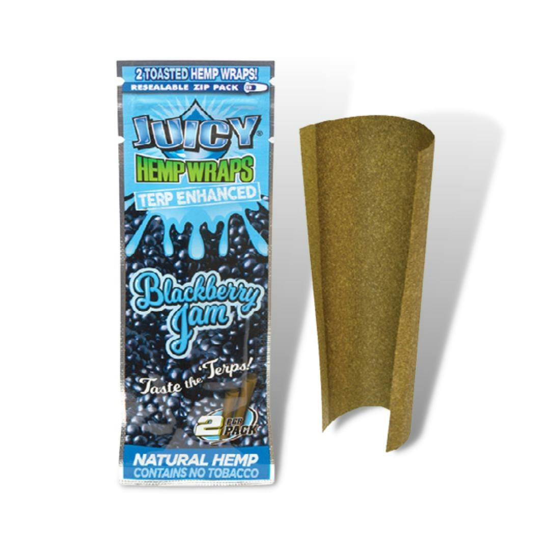 Juicy Jay | Hemp Wraps Large - Blackberry Jam - 2 Pack