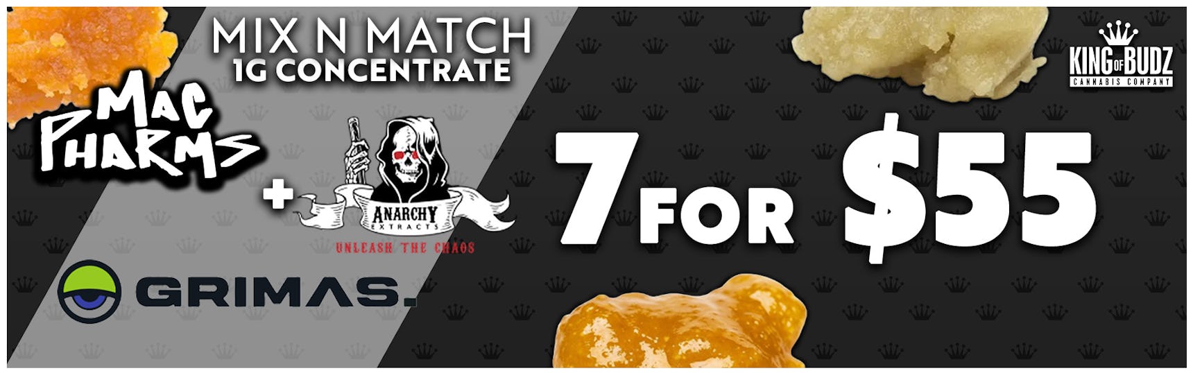 Mix and Match 1g Live Resin 7/$55