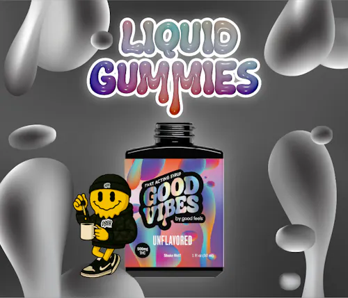 Unflavored Fast-Acting Liquid Gummies Syrup | 500mg-active