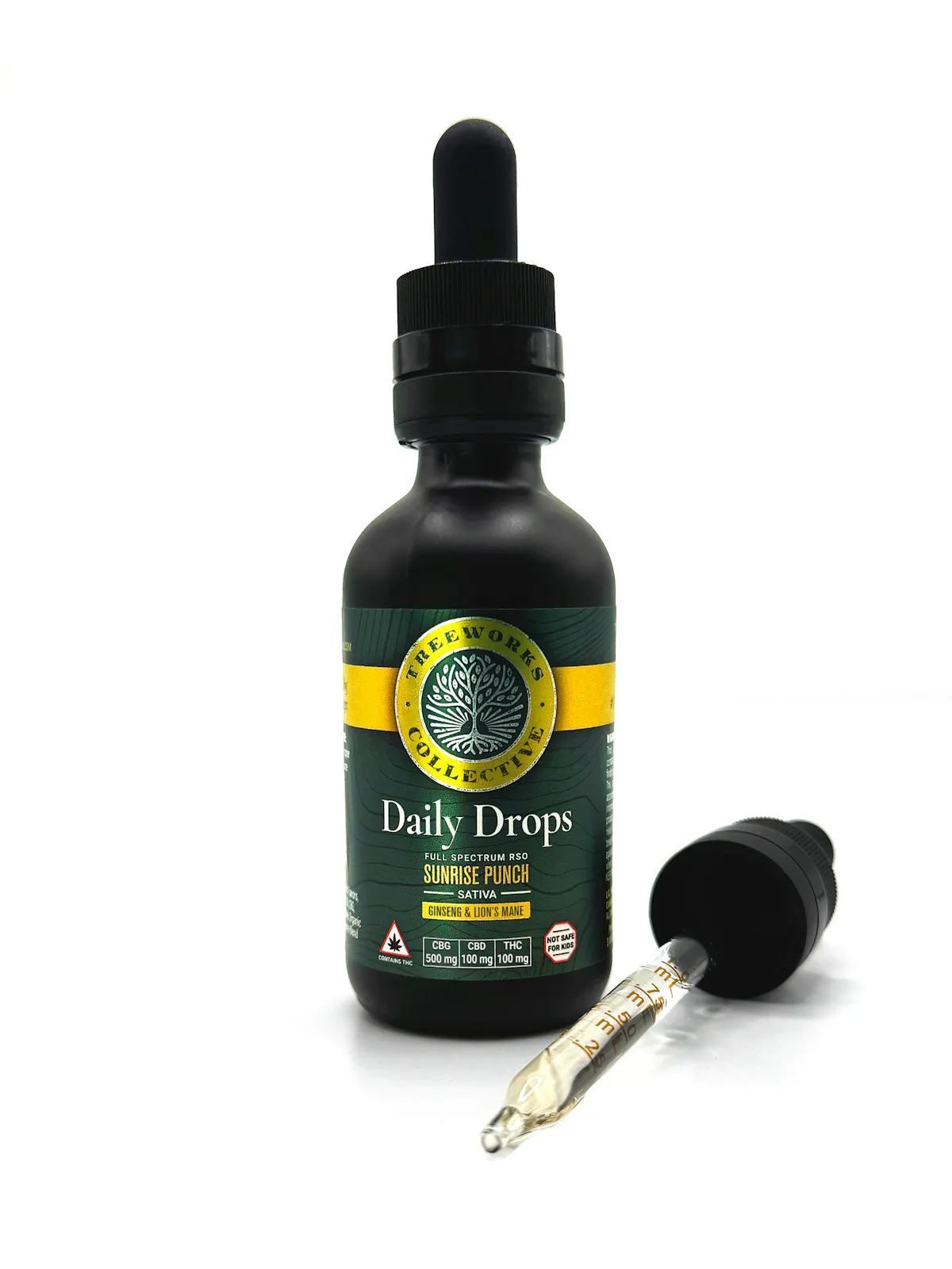 Treeworks l Sunrise Punch l Daily Drops RSO Tincture (1:1:5 THC