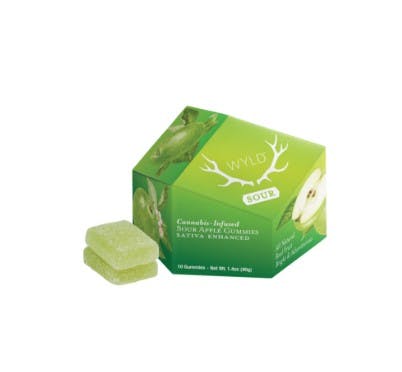 Wyld | Sour Apple Gummies | 100mg