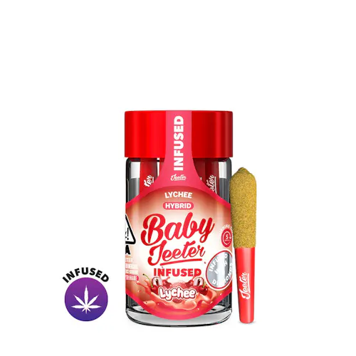 Lychee Baby Jeeter Infused Pre-Roll 5-pack | 2.5g-1