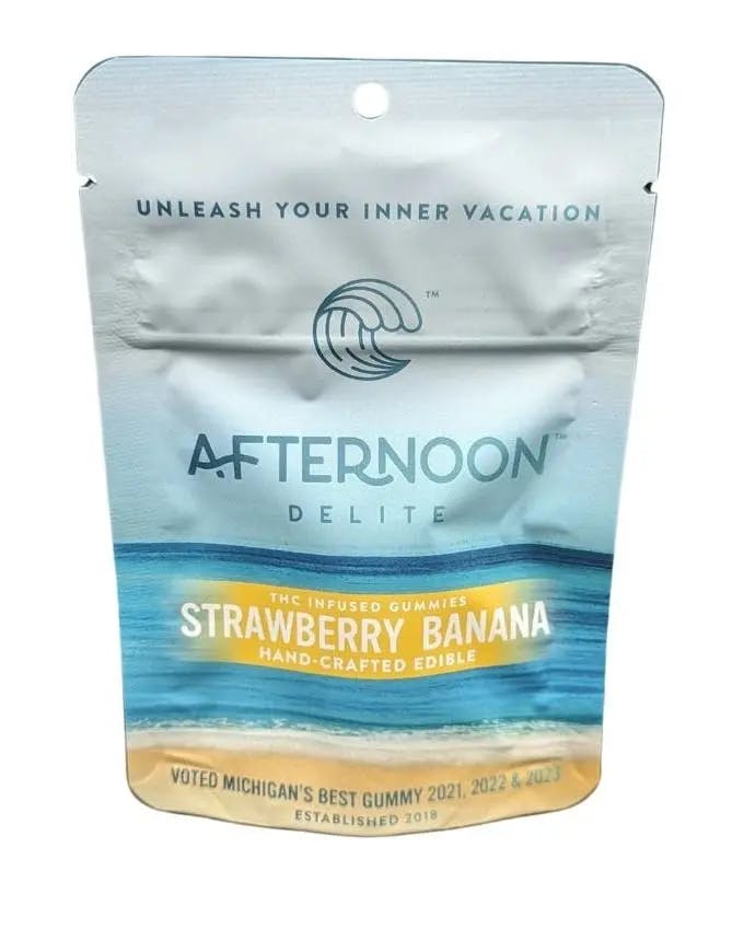 Afternoon Delite - 200mg Gummies - Strawberry Banana