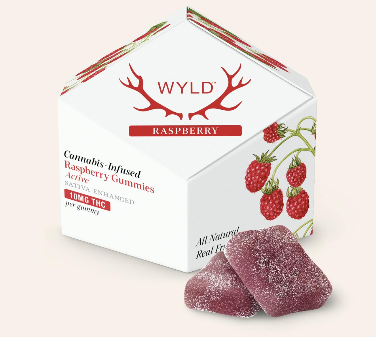 Raspberry Sativa Enhanced Gummies-1