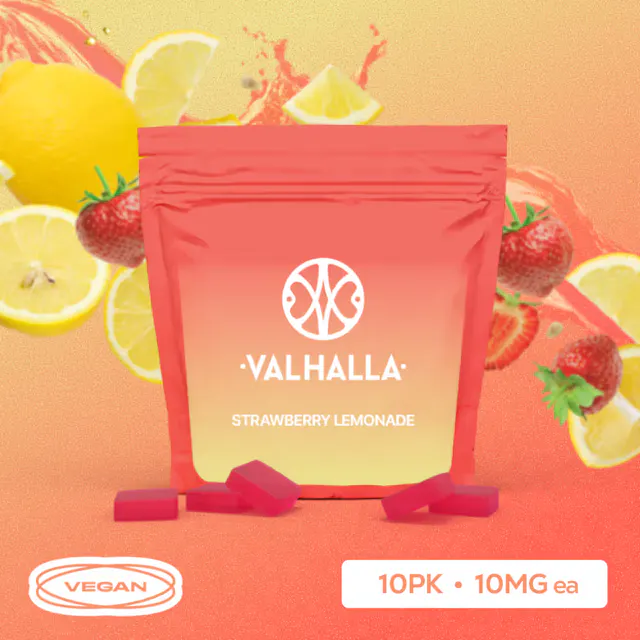 Valhalla Gummies 2.0 Strawberry Lemonade 10pk/100mg (sativa, 2.8g)