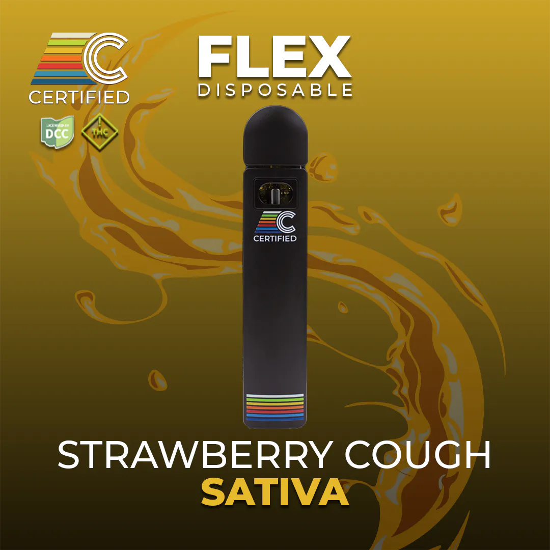 リニューアル濃度up⭐︎CRDP 1ml Strawberry Cough Strawberry Cough (Sativa) Classic All-In-One Vape 1g - UP!