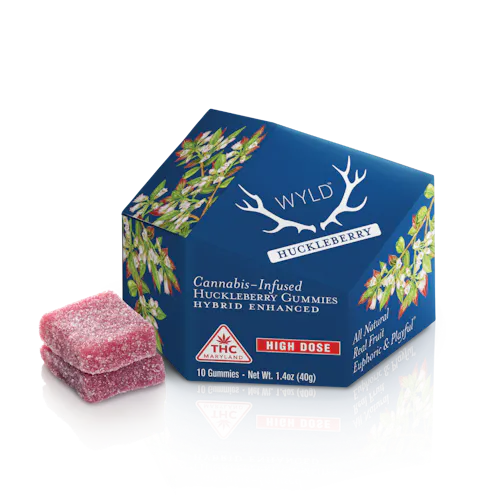 *High Dose* | Huckleberry Hybrid Enhanced Gummies-active