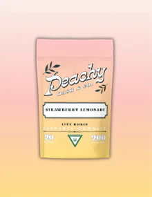 Peachy Hash & Co - 200mg Live Rosin Gummies - Strawberry Lemonade