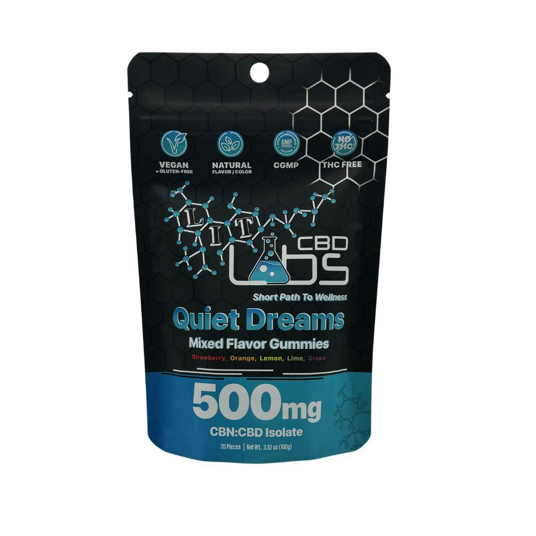 Buy Lit Labs - 500mg CBN:CBD Isolate Gummies - Quiet Dreams Cbd