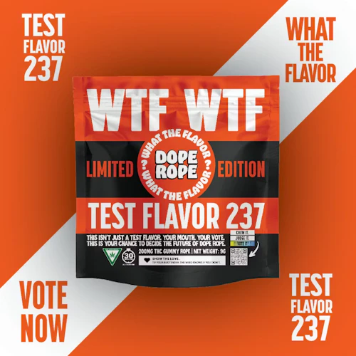 Dope Rope - 200mg Gummies - Test Flavor 237 (WTF)