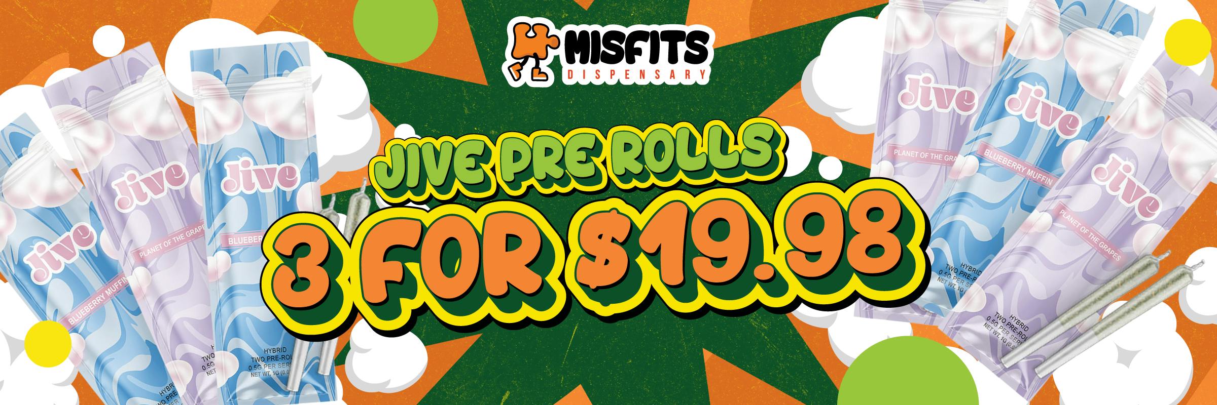 Jive Pre roll deals discount