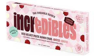 Product GTI Incredibles Chocolate - Red Velvet (1:1 THC:CBD) 100mg