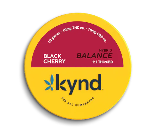 Black Cherry Gummies | 1:1 THC:CBD | 5mg x 20-1