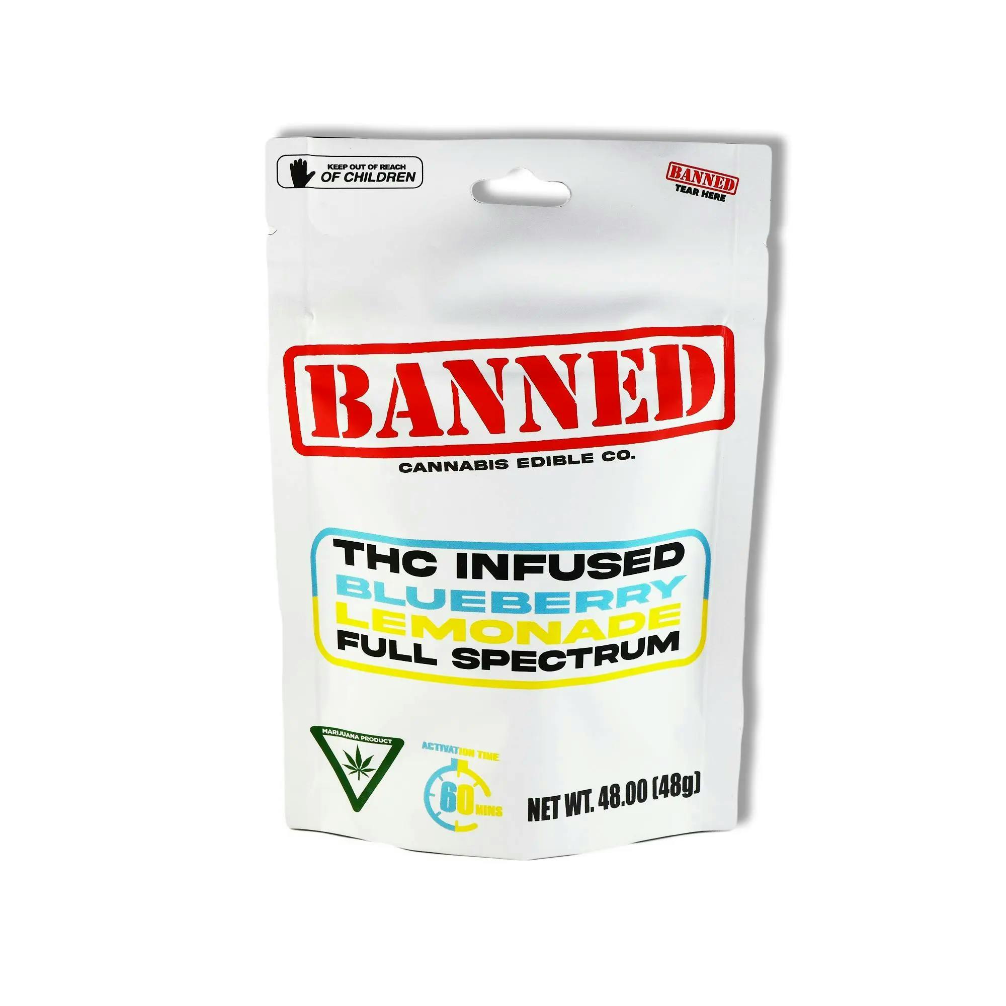 Banned - 200mg Gummies - Blueberry Lemonade