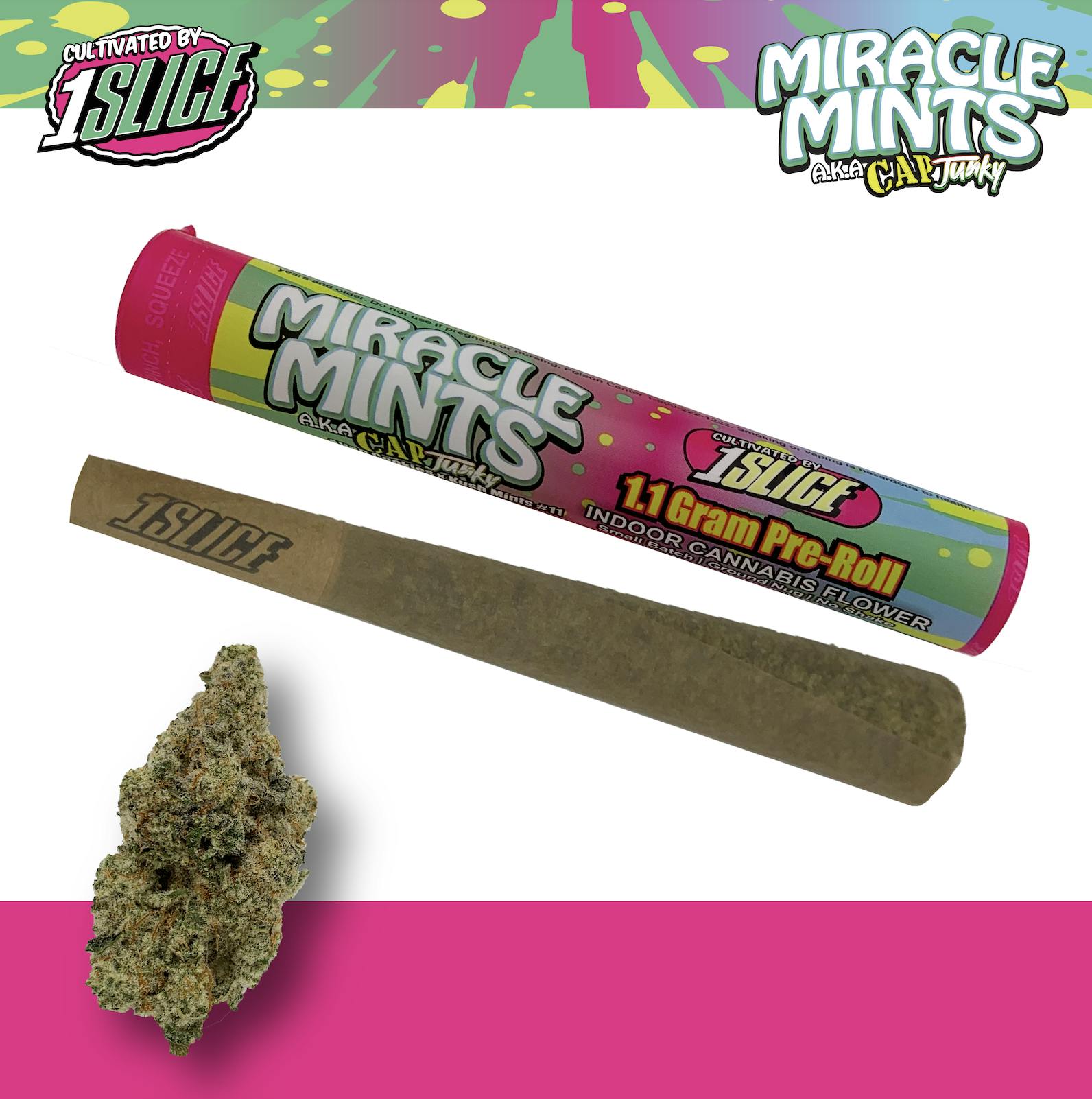 1Slice | 1.1g Pre-Roll | Miracle Mints