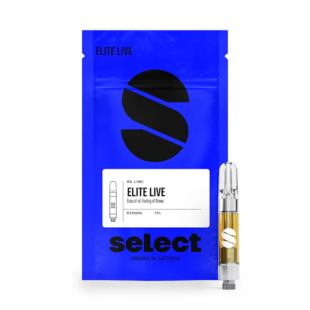 Select Live Series Cartridge GMO Cookies 1g (indica hybrid, cartridges)
