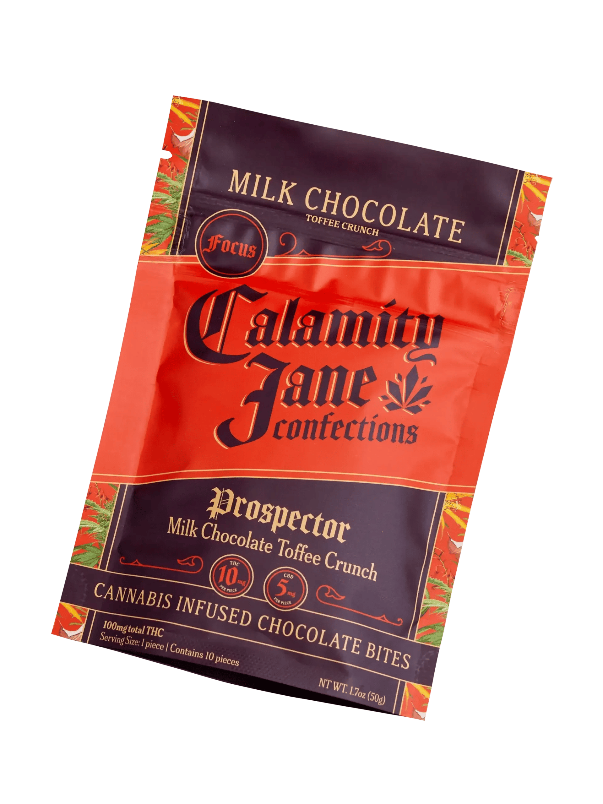 Calamity Jane | Prospector | Milk Chocolate Toffee | 10pc | 100mg