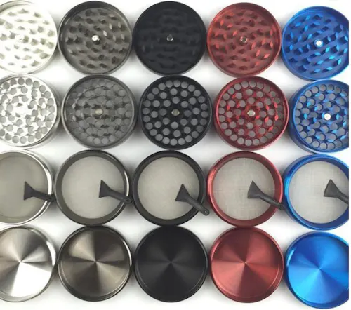 63mm Zinc 4-Piece Grinder-active