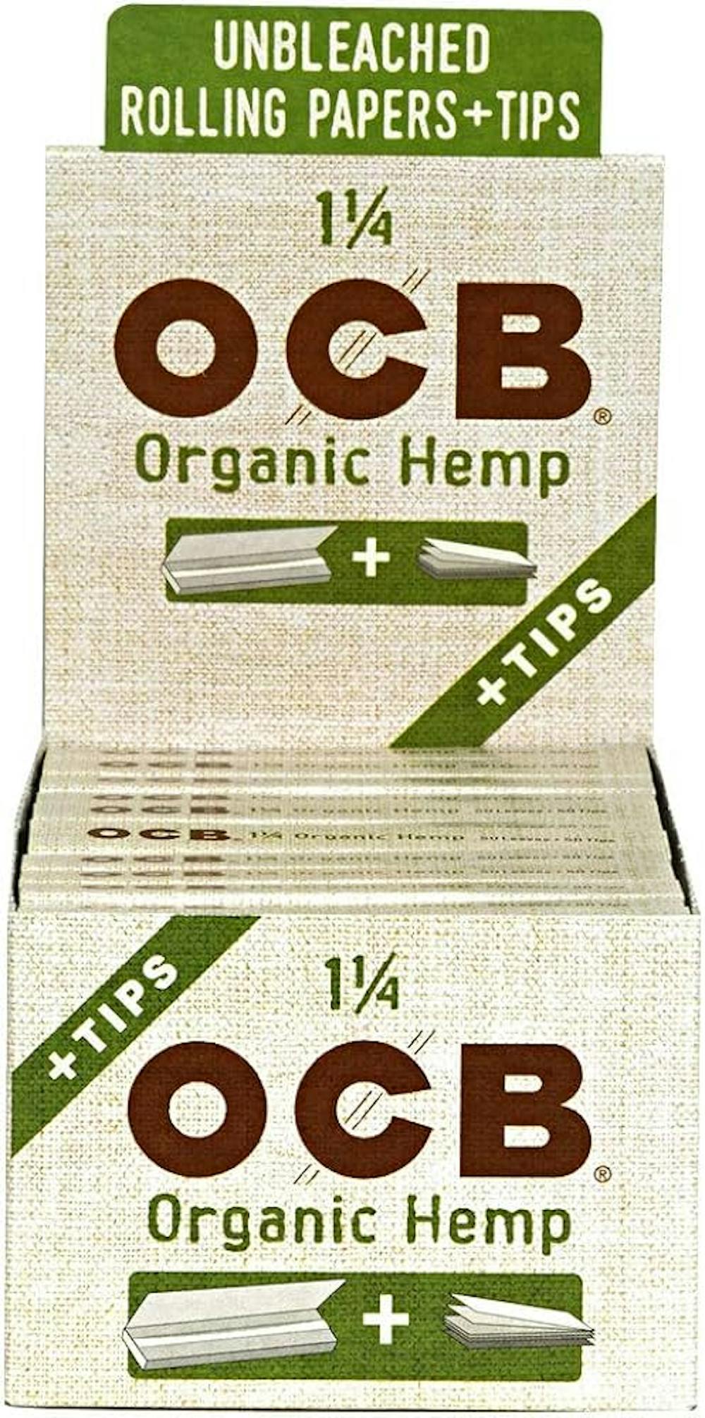 Product OCB Organic Unbleached Rolling Papers + Tips 1 1/4