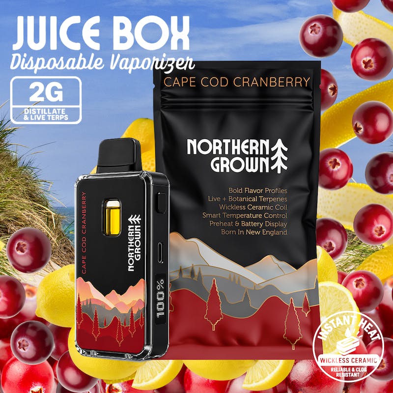 Product Northern Grown - Cape Cod Cranberry Juice Box Disposable Vape (2g)