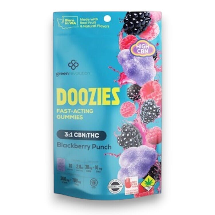 Doozies: CBN 3:1 Chill Blackberry Punch Gummies - 10pk 400mg