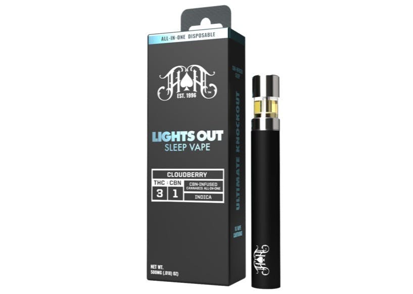 Photo of Cloudberry | Indica – Lights Out CBN Sleep – 0.5G All-In-One Vape