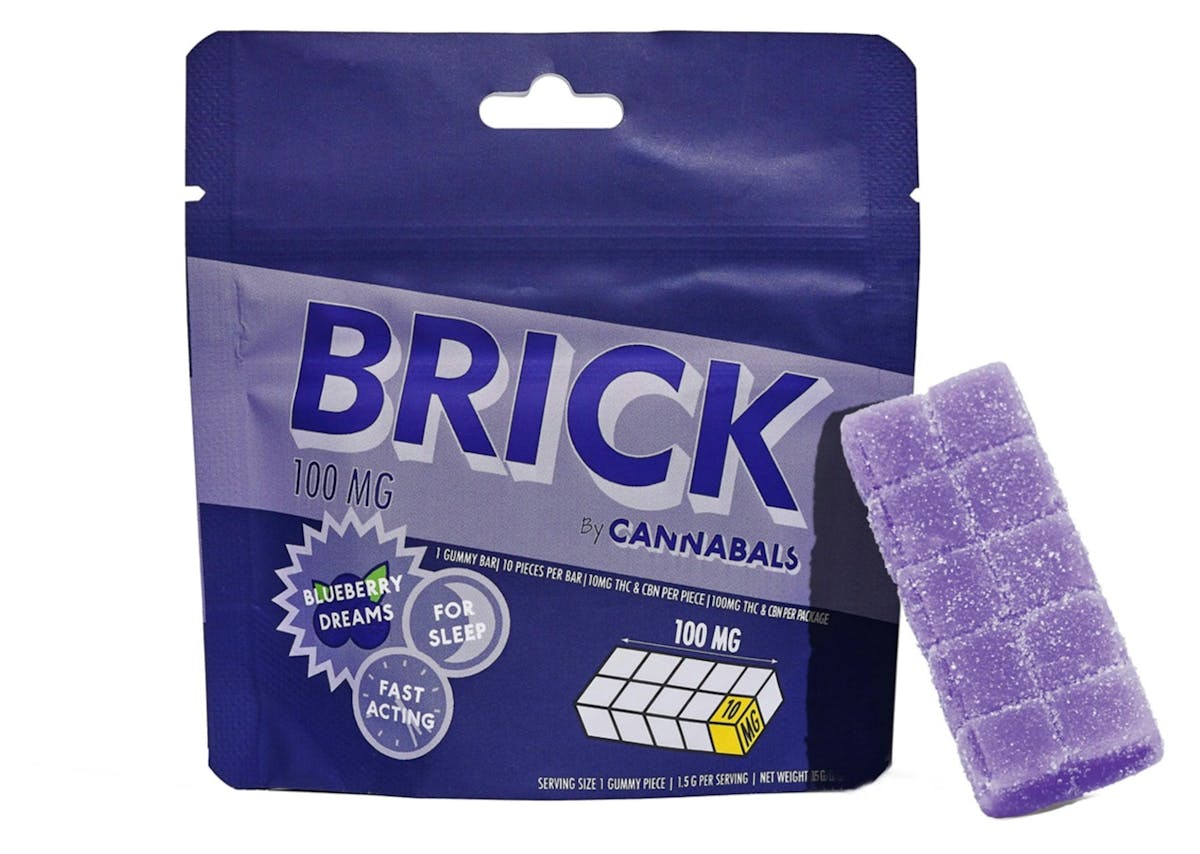 Photo of Cannabals | Blueberry Dreams | Brick Gummy 100mg
