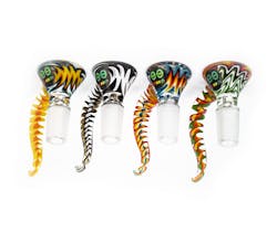 Cheech | 14mm Twister Horn Glass Bowl - Multicolour