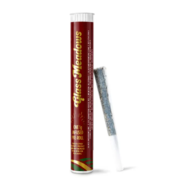 Glass Meadows Infused Pre-Roll Strainbow w/ Diamonds 1g (sativa hybrid)