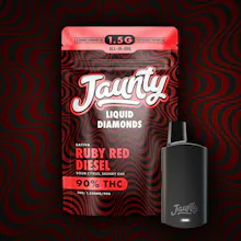 Jaunty - 1.5g Liquid Diamonds Disposable - Ruby Red Diesel