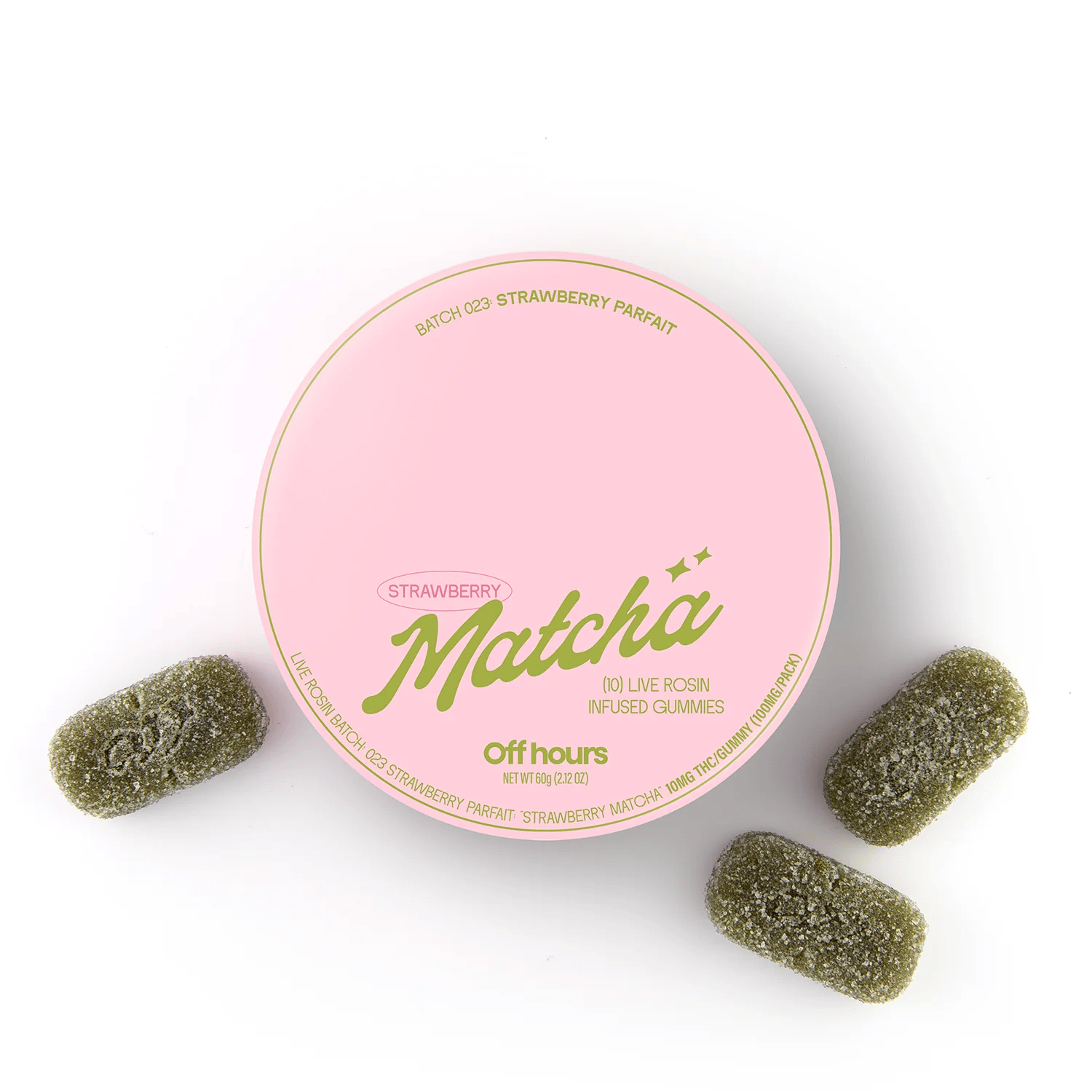 Off Hours | Strawberry Matcha | Live Rosin | 100mg | 10ct