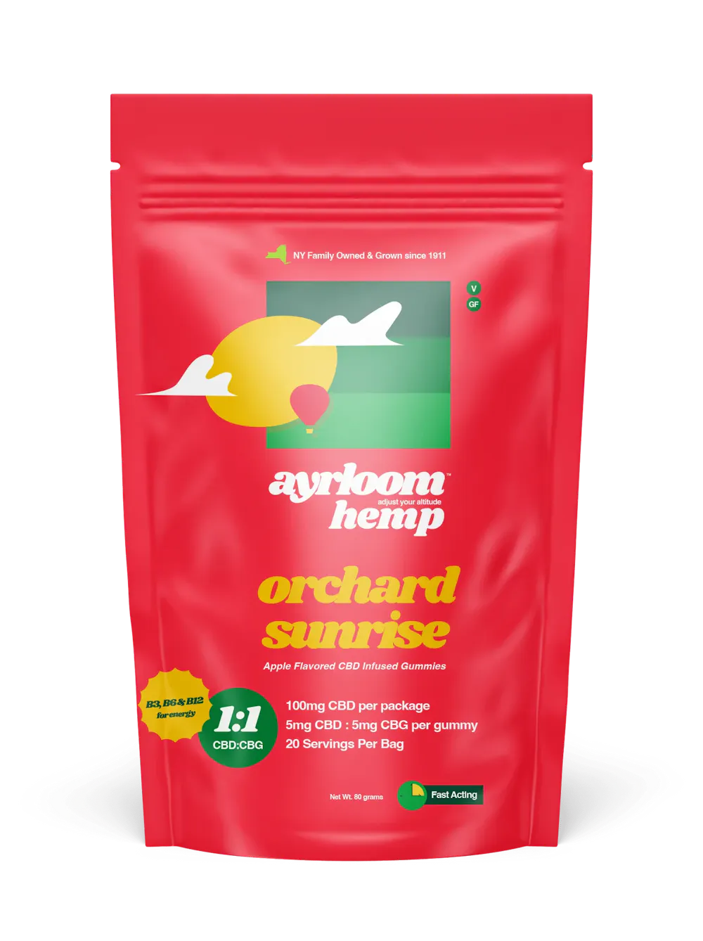 Product Ayrloom - Orchard Sunrise - 10pk - 100mg THC