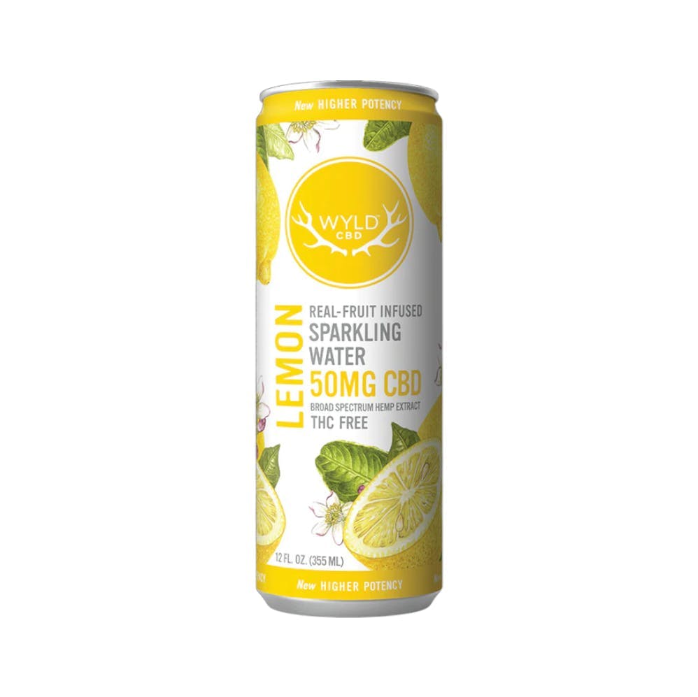 Wyld CBD Lemon 50mg CBD Sparkling Water
