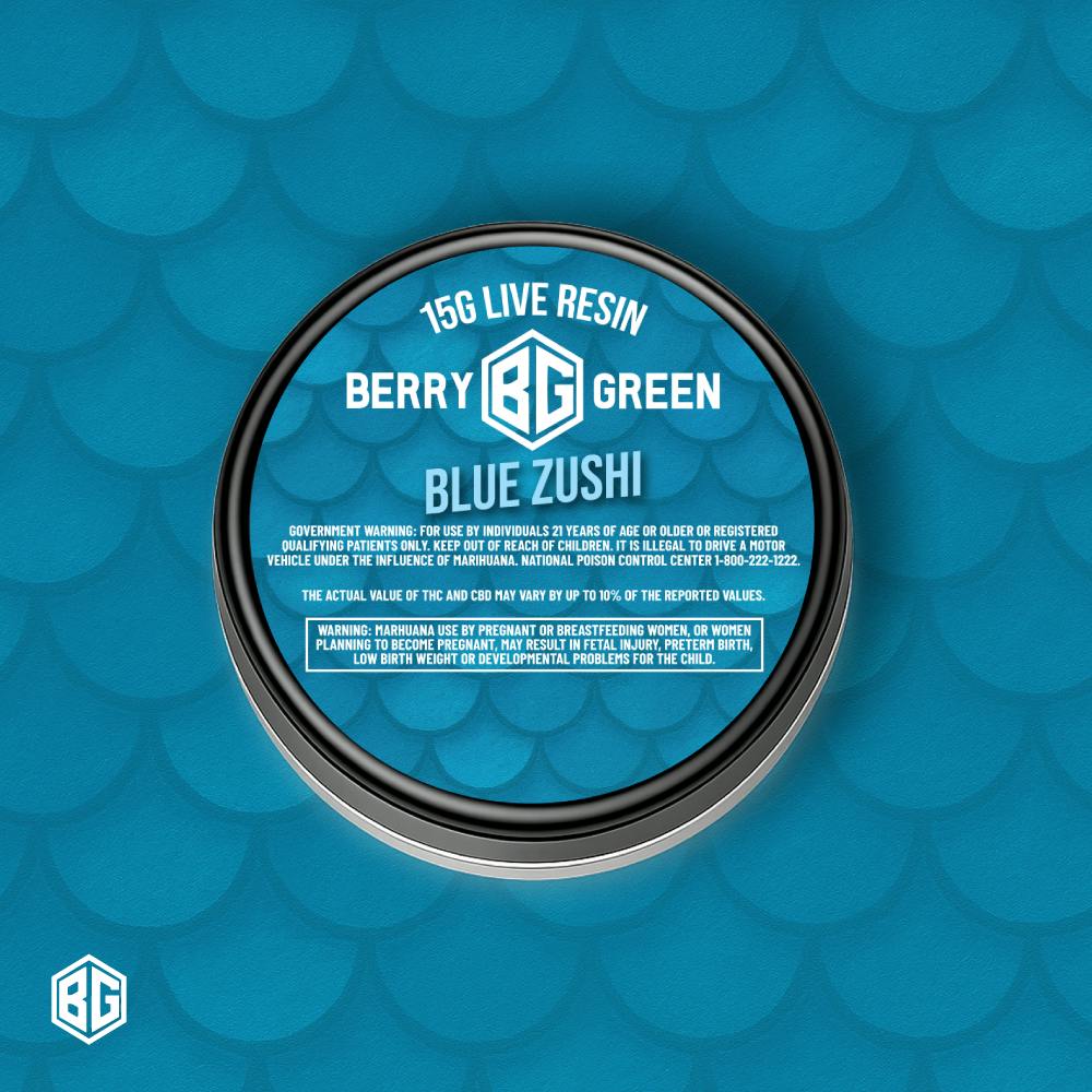 Buy Berry Green - 15g Live Resin Baller Jar - Blue Zushi