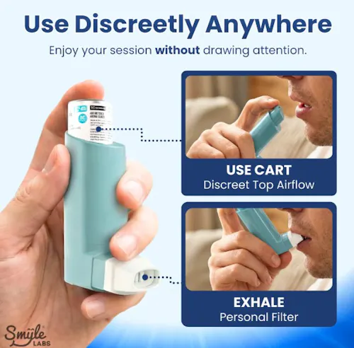 Smyle Labs – Inhaler 510 Cart Battery – Blue-1