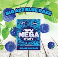 Product: Big Azz Blue Razz | 100mg x 2pk | Mega Chews | Choice Chews